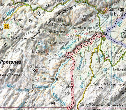 Aldea El Patronato - Aldea El Patronato. Mapa