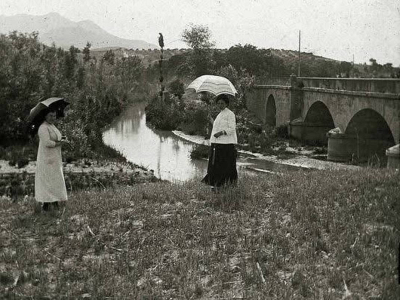 Puente Nuevo - Puente Nuevo. 1911 fotograf�a Bonifacio de la Rosa