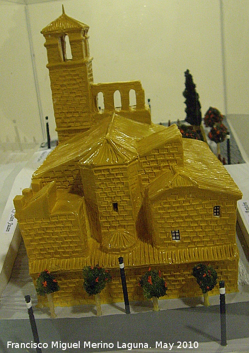 Iglesia de San Juan - Iglesia de San Juan. Maqueta de platilina de Agustn Garzn