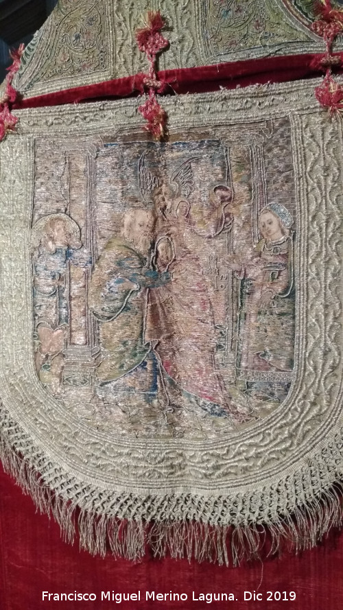 Iglesia de San Andr�s - Iglesia de San Andr�s. Capa pluvial del terno rico. Detalle