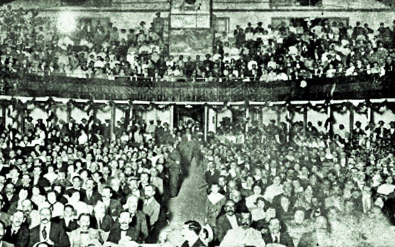 Teatro Cervantes - Teatro Cervantes. Foto antigua. Interior