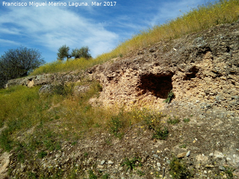 Plaza de Armas del Cerro de La Muela - Plaza de Armas del Cerro de La Muela. L�nea de cuevas artificiales