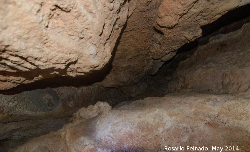 Cueva del Poyo de la Mina - Cueva del Poyo de la Mina. Techo
