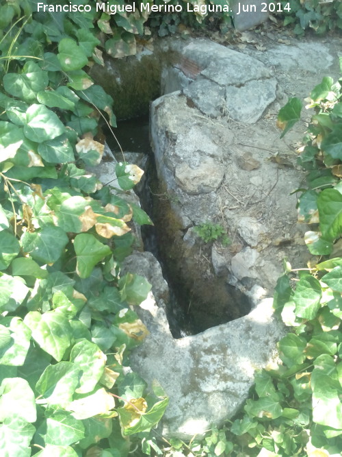 Huertas de Castillo de Locubn - Huertas de Castillo de Locubn. Acequia