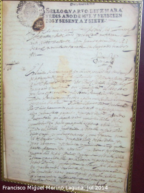 Ayuntamiento de Iznatoraf - Ayuntamiento de Iznatoraf. 1567. Sobre el estado del Castillo de Iznatoraf y los ltimos moradores del mismo.