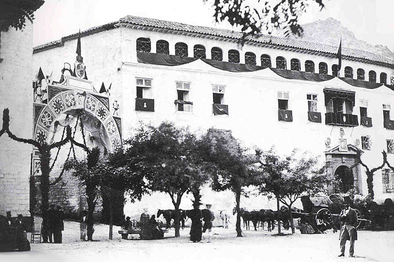 Calle Obispo Gonzlez - Calle Obispo Gonzlez. Foto antigua. Dcada de 1860