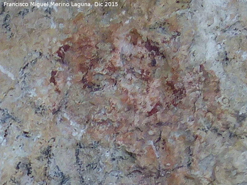 Pinturas rupestres de la Cueva de la Graja-Grupo III - Pinturas rupestres de la Cueva de la Graja-Grupo III. Figura indeterminada o mancha