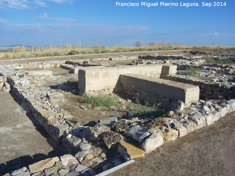 Oppidum Puente Tablas. Viviendas - Oppidum Puente Tablas. Viviendas. Muros de adove