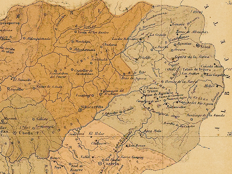 Castillo de Nubla - Castillo de Nubla. Mapa 1879