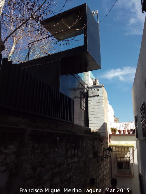 Calle Barranco de la Coronada - Calle Barranco de la Coronada. Situacin de la placa que recuerda el Convento de la Coronada