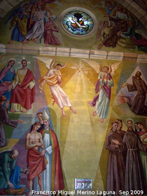 Santuario de Linarejos - Santuario de Linarejos. Fresco del crucero izquierdo