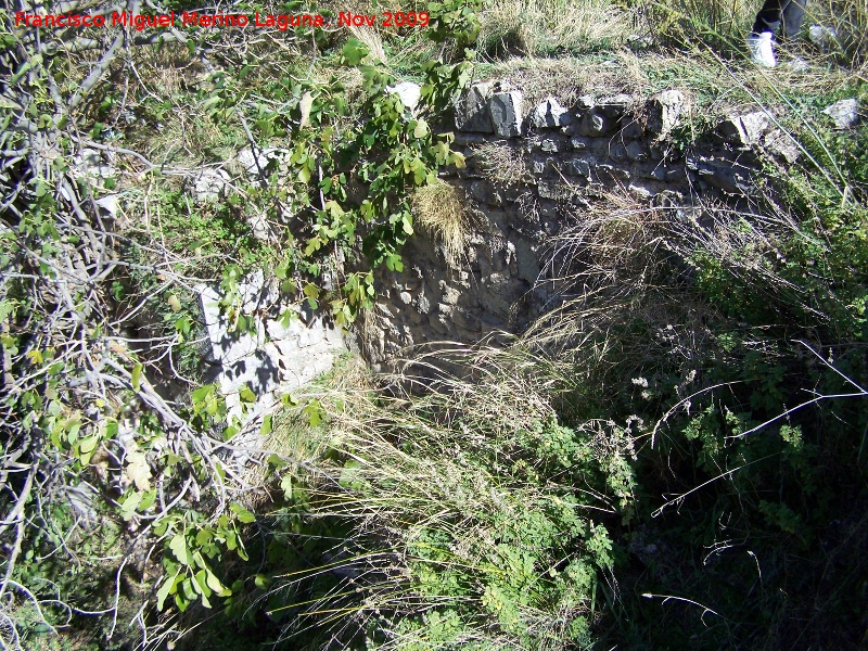 Molino del Romano - Molino del Romano. Empalme de la acequia con el molino