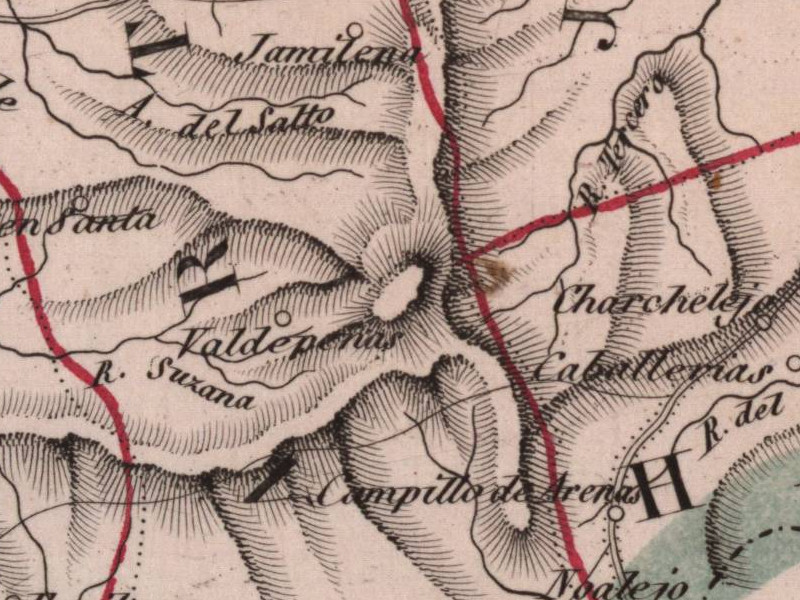 La Pandera - La Pandera. Mapa 1847