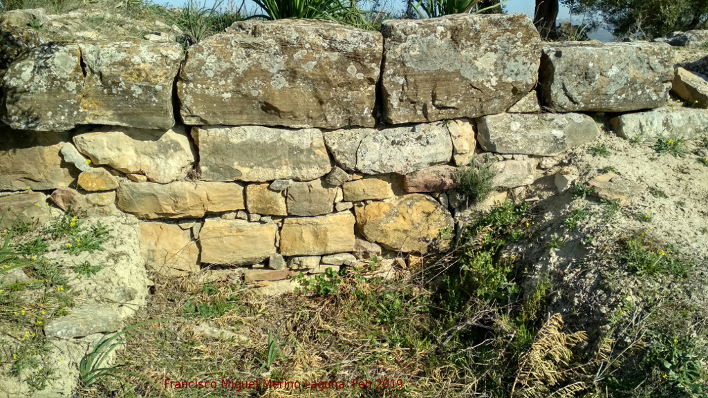 Fortn ibero romano del Cerro Cantarero - Fortn ibero romano del Cerro Cantarero. Muralla