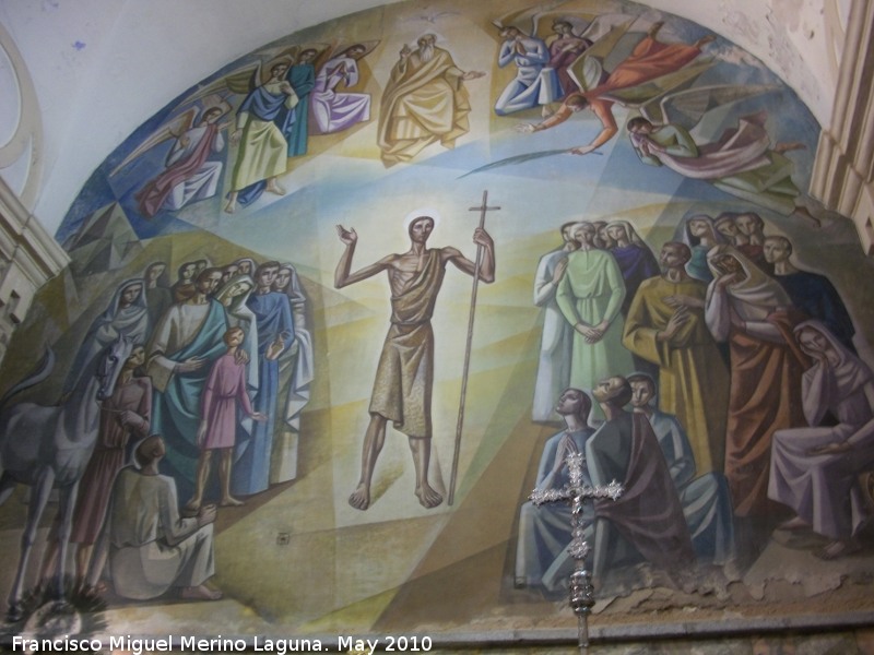 Iglesia de San Juan Bautista - Iglesia de San Juan Bautista. Mural de Baos