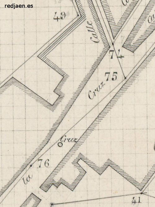 Cruz de Piedra - Cruz de Piedra. Plano topogrfico de 1894