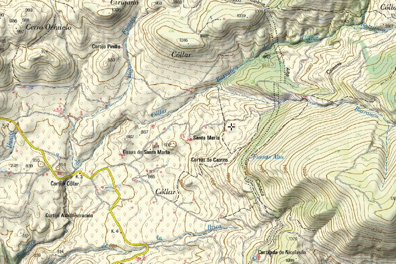 Mina de agua de Santa Mara - Mina de agua de Santa Mara. Mapa