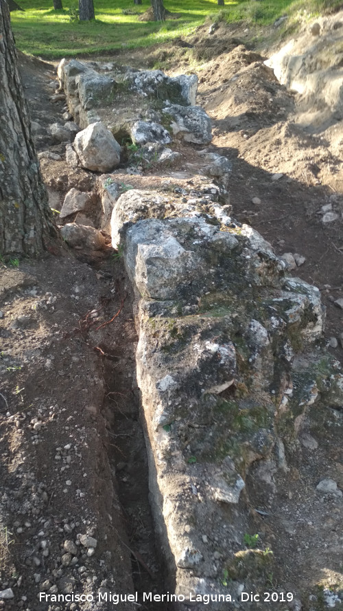 Bastin de Santa Catalina - Bastin de Santa Catalina. Muro del callejn sacado en la excavacin arqueolgica