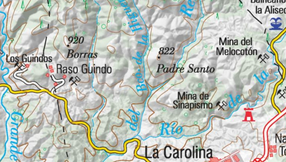 Cerro el Padre Santo - Cerro el Padre Santo. Mapa