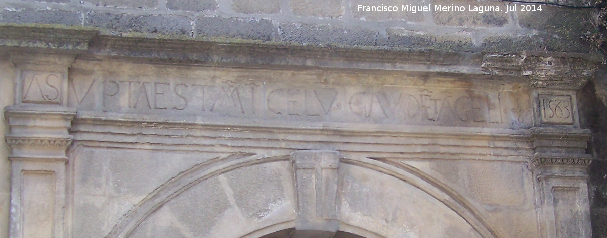 Iglesia de la Asuncin - Iglesia de la Asuncin. Inscripcin y ao