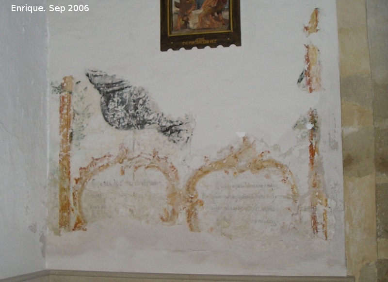 Iglesia de Santiago Apostol - Iglesia de Santiago Apostol. Restos de pinturas