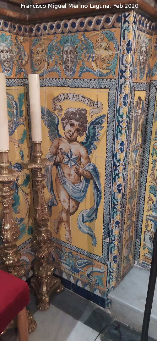 Bas�lica de San Ildefonso. Capilla de la Virgen de la Capilla - Bas�lica de San Ildefonso. Capilla de la Virgen de la Capilla. Azulejos de la izquierda