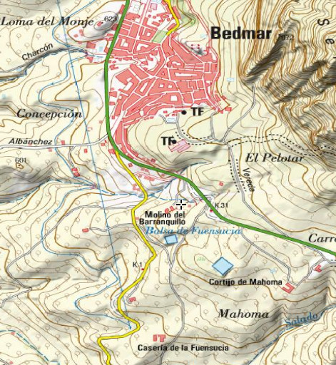 Molino del Barranquillo - Molino del Barranquillo. Mapa