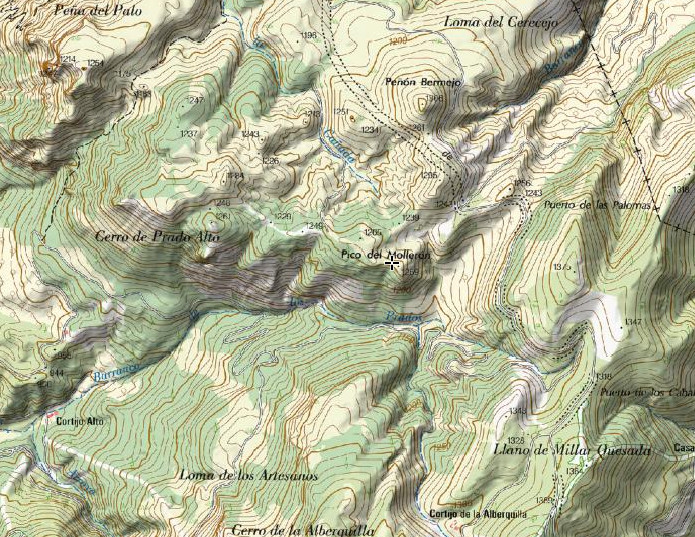 Pico Moller�n - Pico Moller�n. Mapa