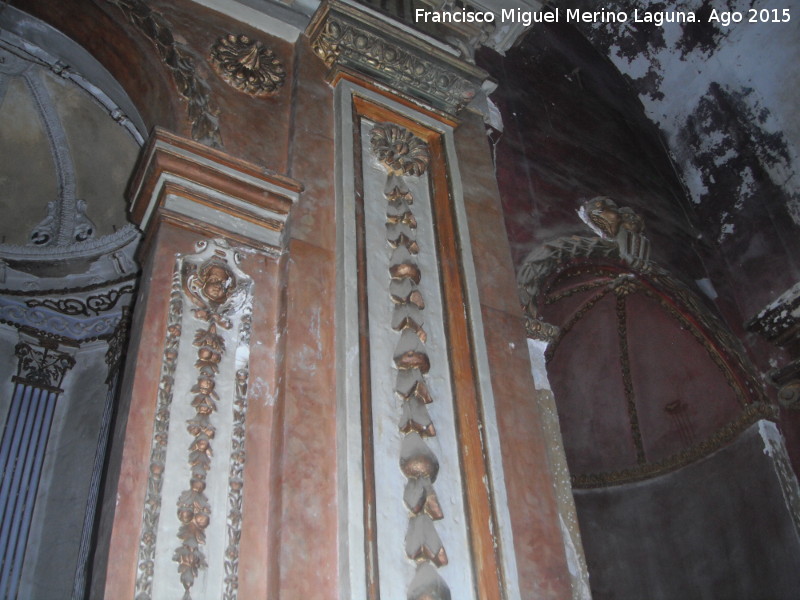 Capilla de los Robles - Capilla de los Robles. Decoracin del retablo