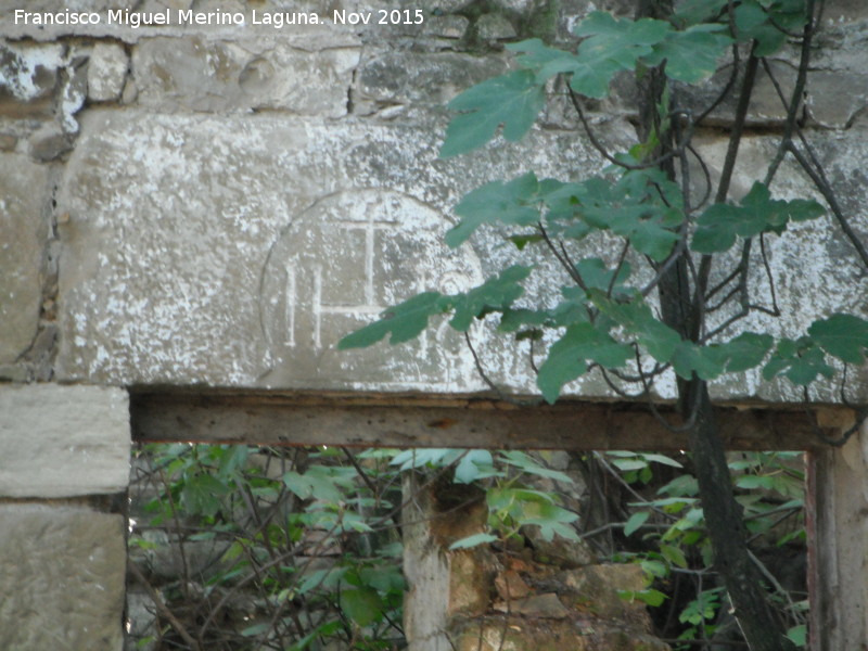 Molino del Rinc�n - Molino del Rinc�n. Dintel con s�mbolo cristiano