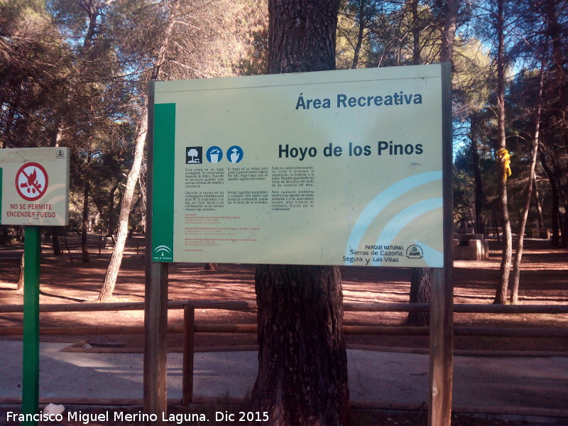 rea recreativa Hoyo de los Pinos - rea recreativa Hoyo de los Pinos. Cartel