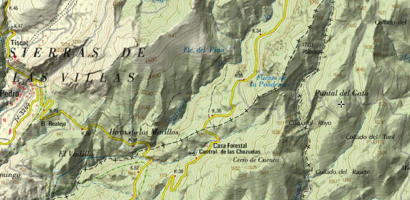 Puntal del Gato - Puntal del Gato. Mapa