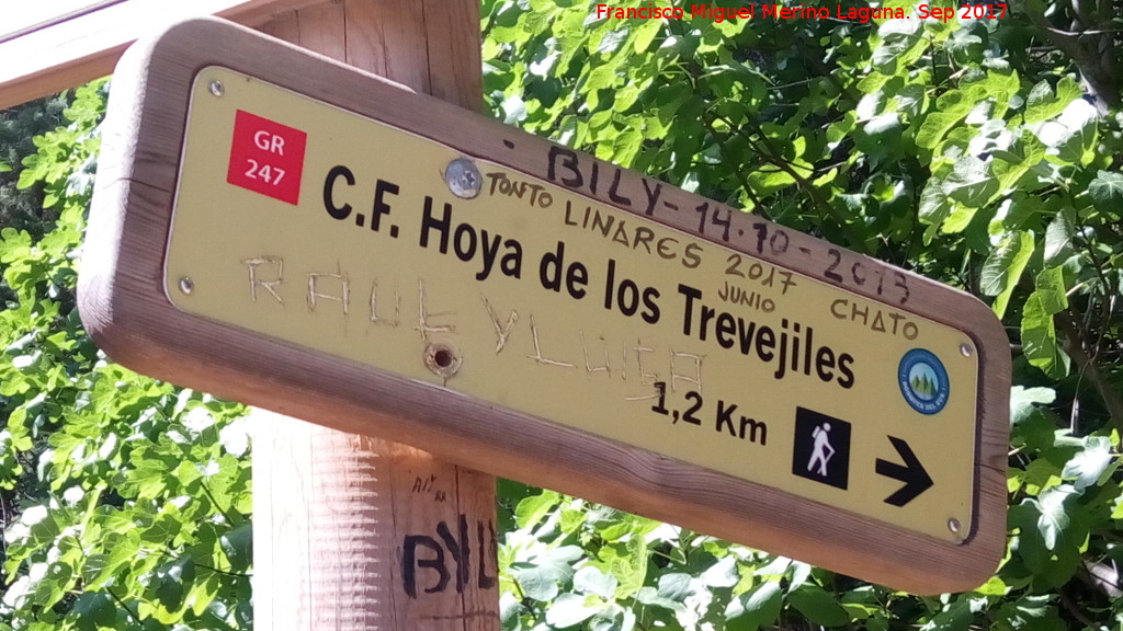 Casa Forestal de la Hoya de los Trevejites - Casa Forestal de la Hoya de los Trevejites. Cartel