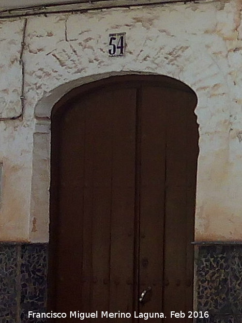 Casa de la Calle Nueva n 54 - Casa de la Calle Nueva n 54. Arco de entrada