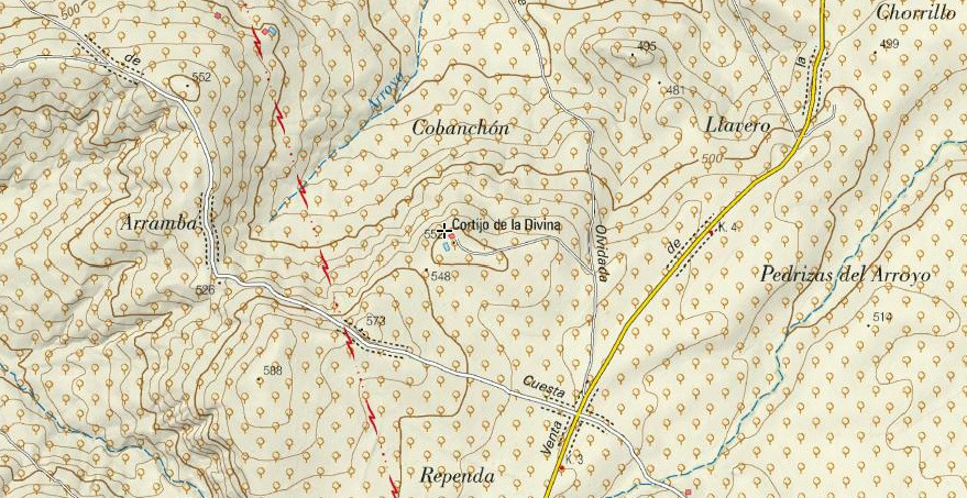 Cortijo de la Divina - Cortijo de la Divina. Mapa