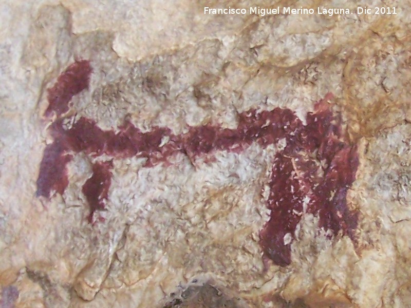 Pinturas rupestres de la Cueva de los Molinos - Pinturas rupestres de la Cueva de los Molinos. Zooformo