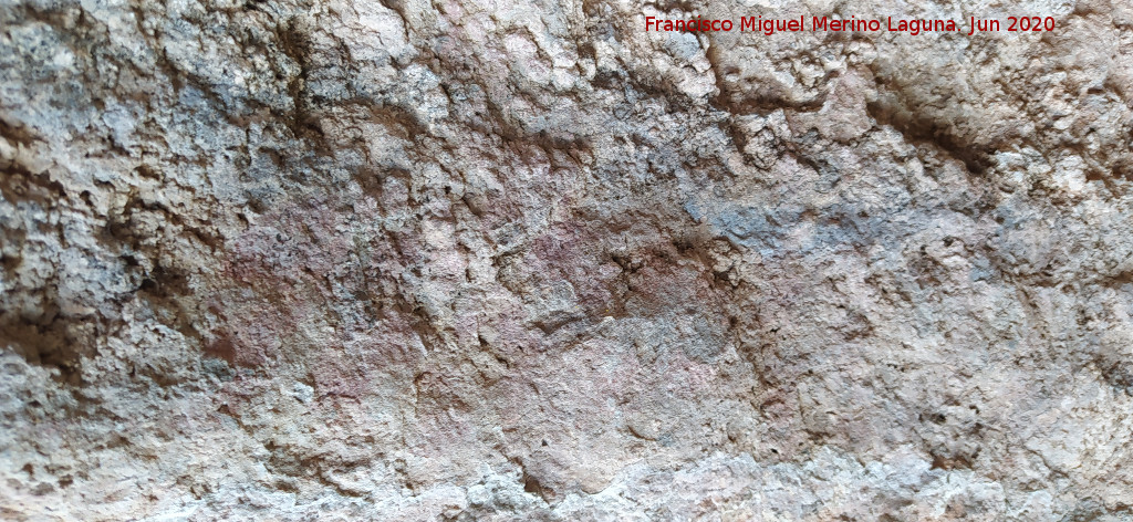 Pinturas rupestres de la Cueva de los Molinos - Pinturas rupestres de la Cueva de los Molinos. Figura in�dita de la izquierda