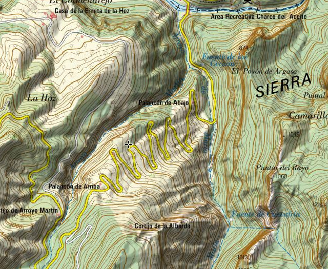 Fuente del Palancn - Fuente del Palancn. Mapa