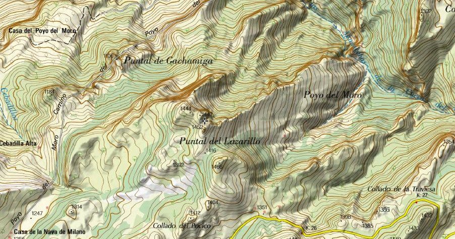 Puntal del Lazarillo - Puntal del Lazarillo. Mapa