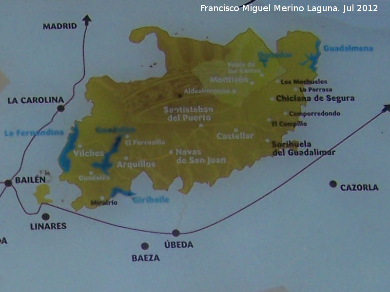 Chiclana de Segura - Chiclana de Segura. Mapa