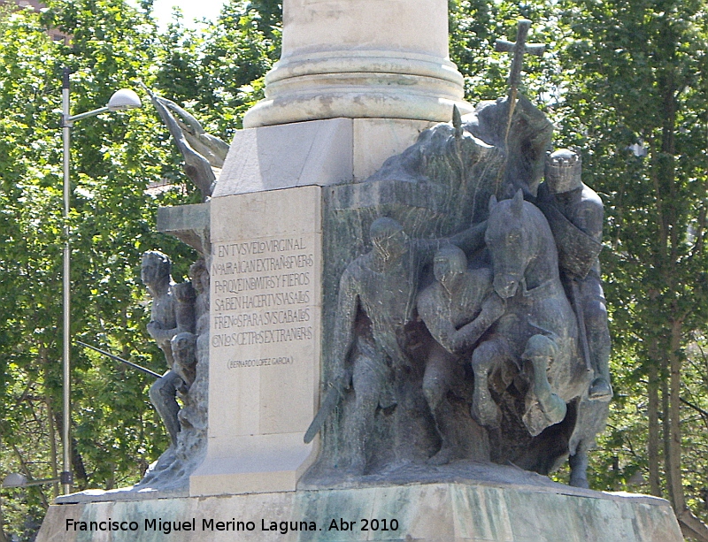 Batalla de las Navas de Tolosa - Batalla de las Navas de Tolosa. Monumento a las Batallas - Jan