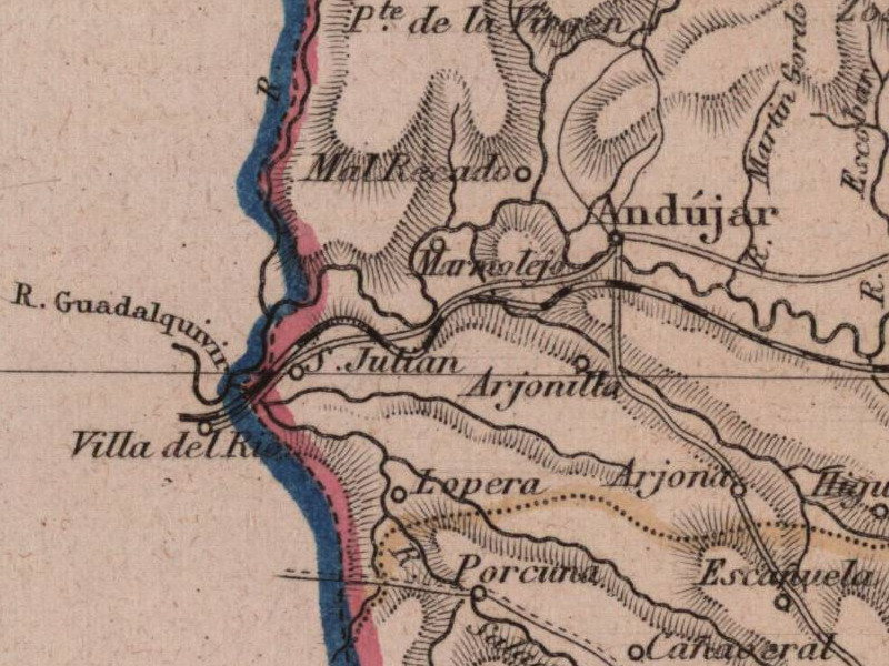Historia de Arjonilla - Historia de Arjonilla. Mapa 1862