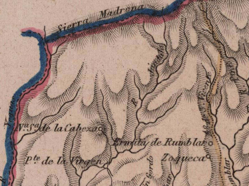 Aldea Zocueca - Aldea Zocueca. Mapa 1862
