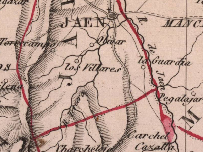 Historia de Jan. Siglo XIX - Historia de Jan. Siglo XIX. Mapa 1847