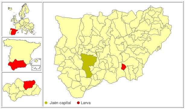 Larva - Larva. Localizacin