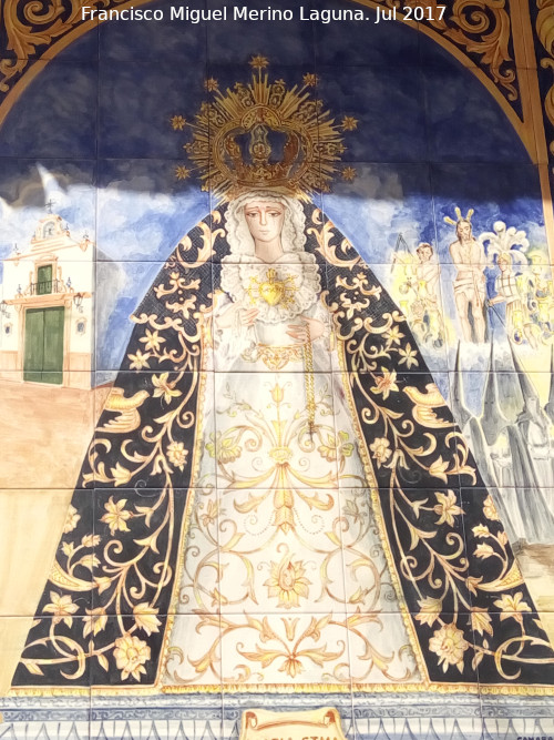 Azulejos de Mara Stma de la Vera Cruz - Azulejos de Mara Stma de la Vera Cruz. Virgen
