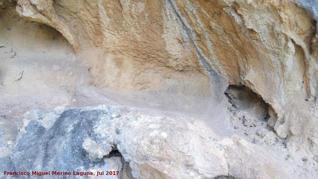 Pinturas rupestres del Abrigo de la Piedra del Agujero I - Pinturas rupestres del Abrigo de la Piedra del Agujero I. Abrigo