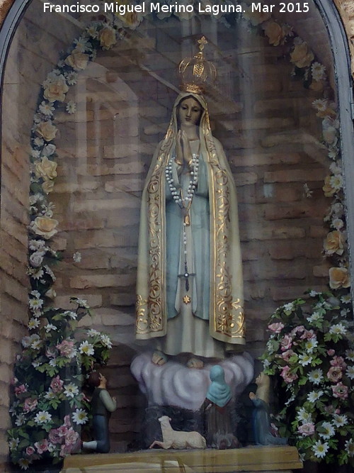 Hornacina de la Virgen de Ftima - Hornacina de la Virgen de Ftima. Virgen de Ftima