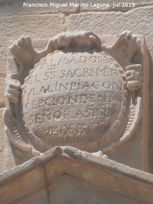 Palacio del Den Ortega - Palacio del Den Ortega. Inscripcin