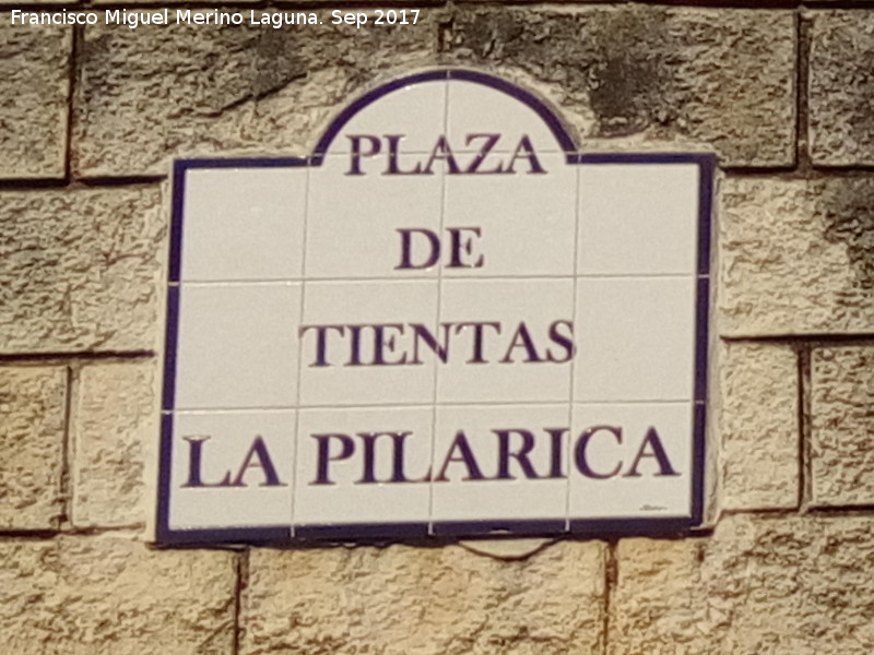 Tentadero La Pilarica - Tentadero La Pilarica. Placa